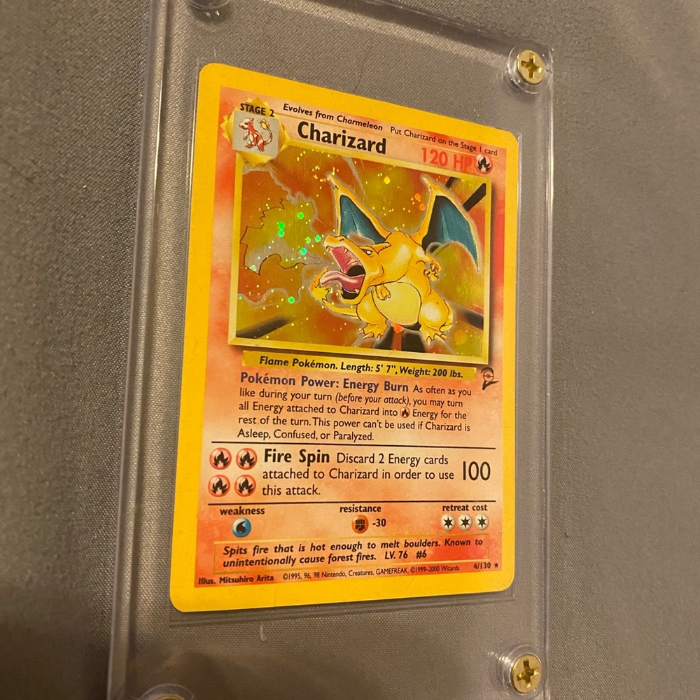 Charizard holo unlimited 99’